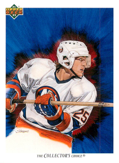 1991-92 UD Series - David Volek - Islanders Checklist #89