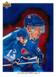 1991-92 UD Series - Mats Sundin - Nordiques Checklist #93