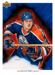 1991-92 UD Series - Esa Tikkanen - Oilers Checklist #83