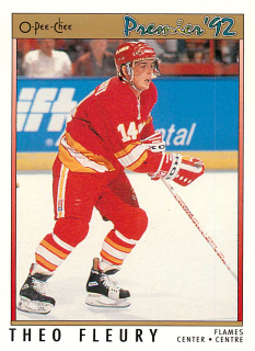 1991-92 O-Pee-Chee Premier - Theo Fleury #92