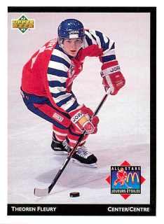 1992-93 UD McDonald's - Theoren Fleury #McD-07