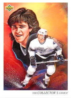 1992-93 UD Series - Luc Robitaille - Los Angeles Kings Checklist #8