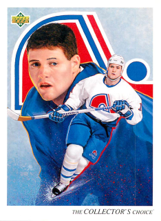 1992-93 UD Series - Owen Nolan - Quebec Nordiques Checklist #17