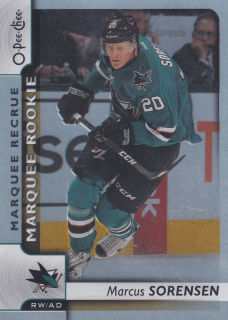 2017-18 UD O-Pee-Chee - Marcus Sorensen - Marquee Rookie - Rainbow Foil #506
