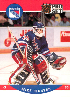 1990-91 Pro Set - Mike Richter #627