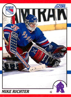 1990-91 Score - Mike Richter (English) #74