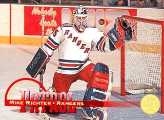 1994-95 Leaf - Mike Richter - Crease Patrol #8
