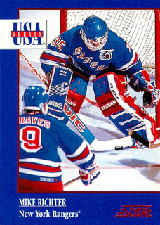 1992-93 Score - Mike Richter - USA Greats #6