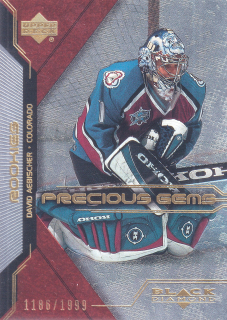 2000-01 UD Black Diamond - David Aebischer - Precious Gems /1999 #114