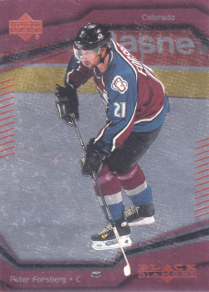 2000-01 UD Black Diamond - Peter Forsberg #17