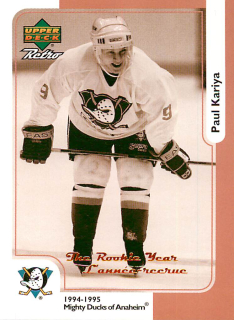 1999-00 UD Retro McDonald's - Paul Kariya - The Rookie Year #McD-1R