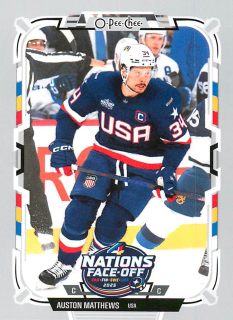 2025-26 UD O-Pee-Chee - Auston Matthews - 4 Nations Face Off #508