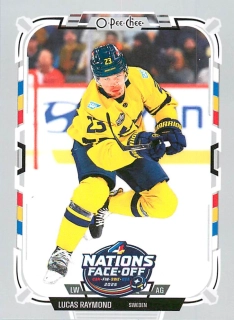 2025-26 UD O-Pee-Chee - Lucas Raymond - 4 Nations Face Off #518