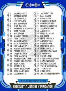 2025-26 UD O-Pee-Chee - Checklist 001-100 - Blue Border #100