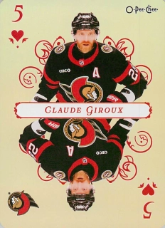 2025-26 UD O-Pee-Chee - Claude Giroux - Playing Cards #5-HEARTS