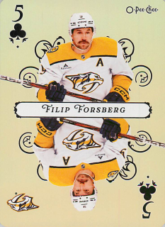 2025-26 UD O-Pee-Chee - Filip Forsberg - Playing Cards #5-CLUBS