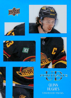 2024-25 UD Series 2 - Quinn Hughes - UD Portraits #P54