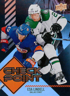 2024-25 UD Series 1 - Esa Lindell - Check Point - Black #CP-24