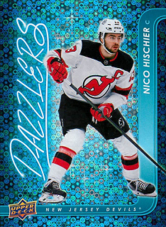 2024-25 UD Series 2 - Nico Hischier - Dazzlers Blue #DZ-65