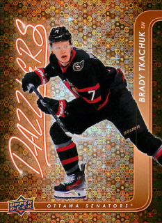 2024-25 UD Series 2 - Brady Tkachuk - Dazzlers Orange #DZ-88