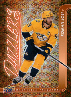 2024-25 UD Series 2 - Roman Josi - Dazzlers Orange #DZ-95