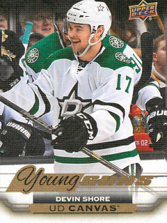 2015-16 UD Series 2 - Devin Shore - Young Guns Canvas #C229