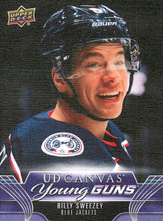 2023-24 UD Series 2 - Billy Sweezey - Young Guns Canvas #C216