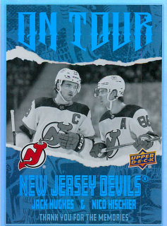 2024-25 UD Series 2 - Jack Hughes, Nico Hischier - On Tour #OT-29