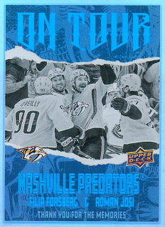 2024-25 UD Series 2 - Filip Forsberg, Roman Josi - On Tour #OT-6