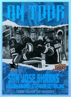 2024-25 UD Series 2 - William Eklund, Fabian Zetterlund - On Tour #OT-8