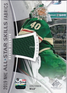 2019-20 UD SP Game Used - Devan Dubnyk - All-Star Skills Fabrics