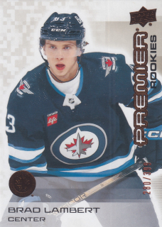2024-25 UD Premier - Brad Lambert - Premier Rookies /399 #126