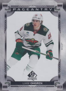 2024-25 UD SP Authentic - Liam Ohgren - Pageantry #P-90