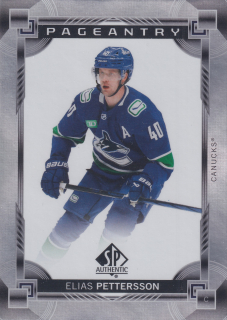 2024-25 UD SP Authentic - Elias Pettersson - Pageantry #P-12