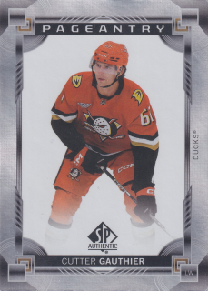 2024-25 UD SP Authentic - Cutter Gauthier - Pageantry #P-85