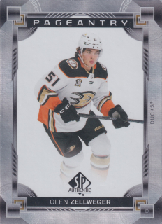 2024-25 UD SP Authentic - Olen Zellweger - Pageantry #P-80