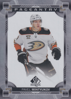 2024-25 UD SP Authentic - Pavel Mintyukov - Pageantry #P-15