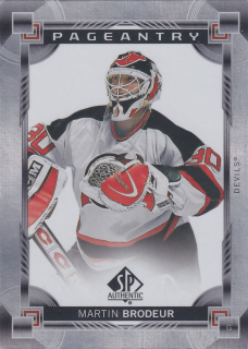 2024-25 UD SP Authentic - Martin Brodeur - Pageantry #P-79