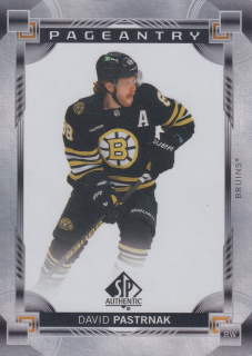 2024-25 UD SP Authentic - David Pastrňák - Pageantry #P-45