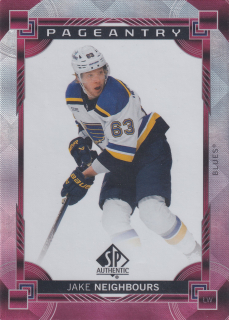 2024-25 UD SP Authentic - Jake Neighbours - Pageantry Red #P-14