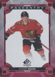 2024-25 UD SP Authentic - Frank Nazar - Pageantry Red #P-86