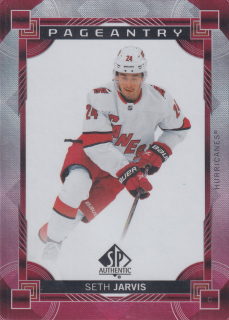 2024-25 UD SP Authentic - Seth Jarvis - Pageantry Red #P-44