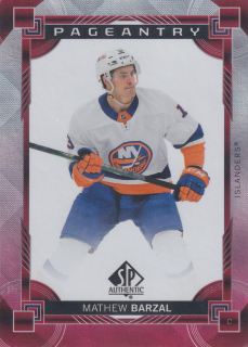 2024-25 UD SP Authentic - Mathew Barzal - Pageantry Red #P-28