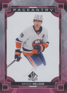 2024-25 UD SP Authentic - Brock Nelson - Pageantry Red #P-61