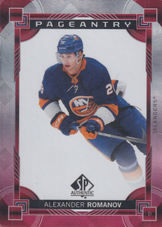 2024-25 UD SP Authentic - Alexander Romanov - Pageantry Red #P-27