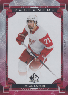 2024-25 UD SP Authentic - Dylan Larkin - Pageantry Red #P-39