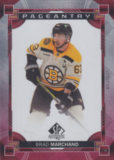 2024-25 UD SP Authentic - Brad Marchand - Pageantry Red #P-13