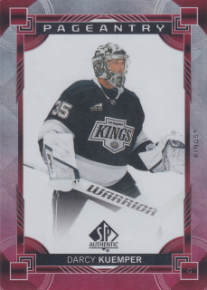 2024-25 UD SP Authentic - Darcy Kuemper - Pageantry Red #P-3