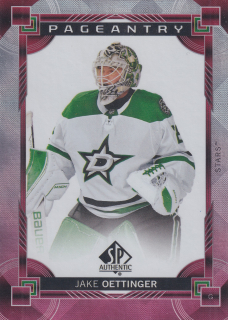 2024-25 UD SP Authentic - Jake Oettinger - Pageantry Red #P-54