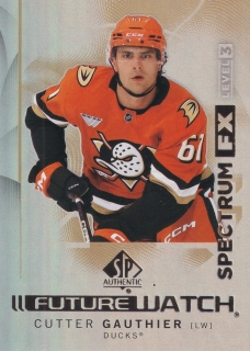 2024-25 UD SP Authentic - Cutter Gauthier - Future Watch Spectrum FX #S-84